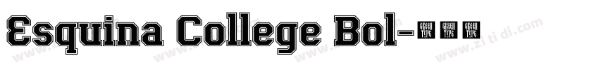 Esquina College Bol字体转换